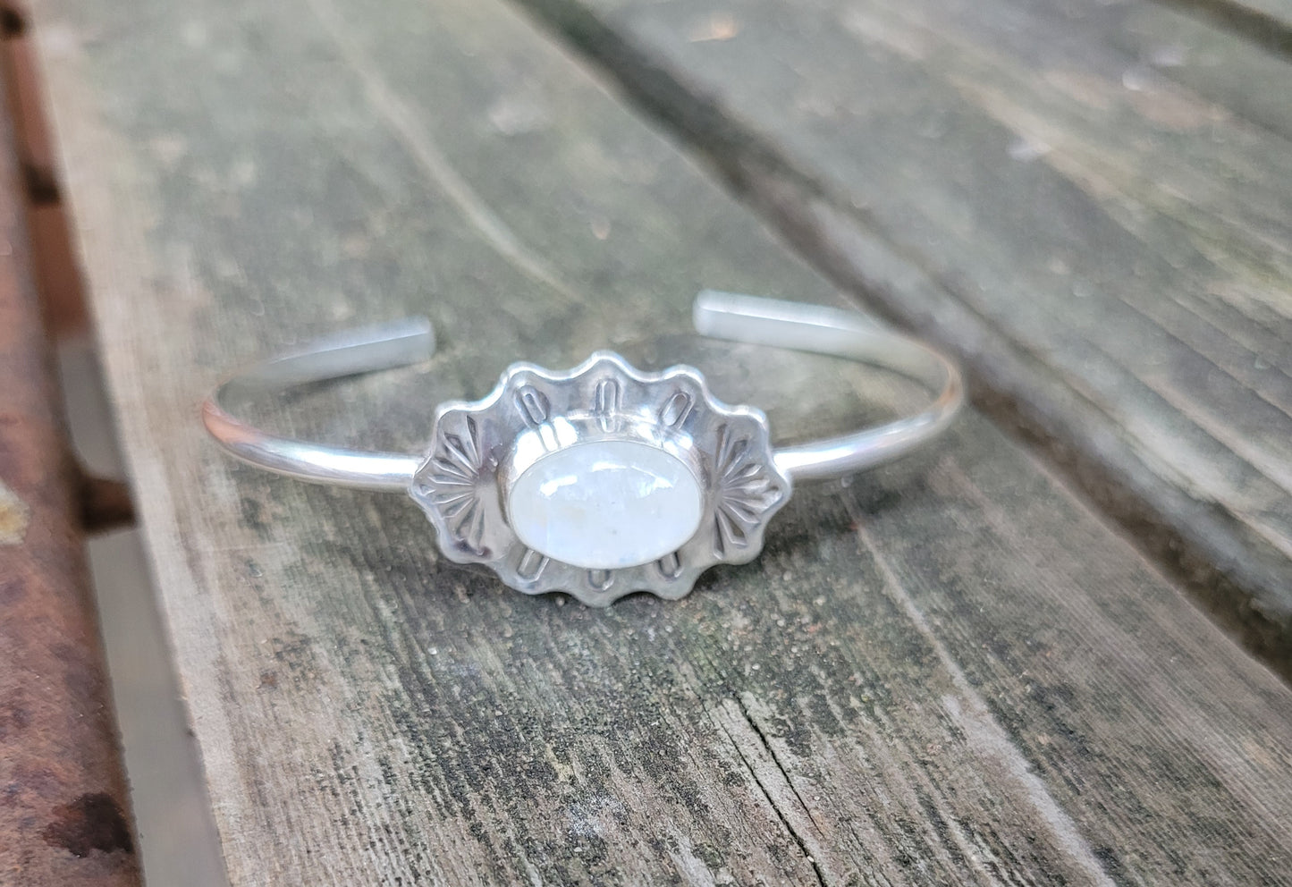 Moonstone cuff