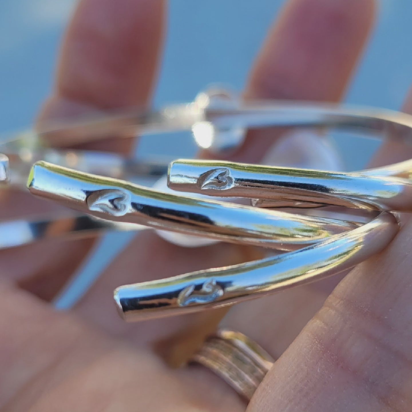 Moonstone cuff sterling silver bracelet