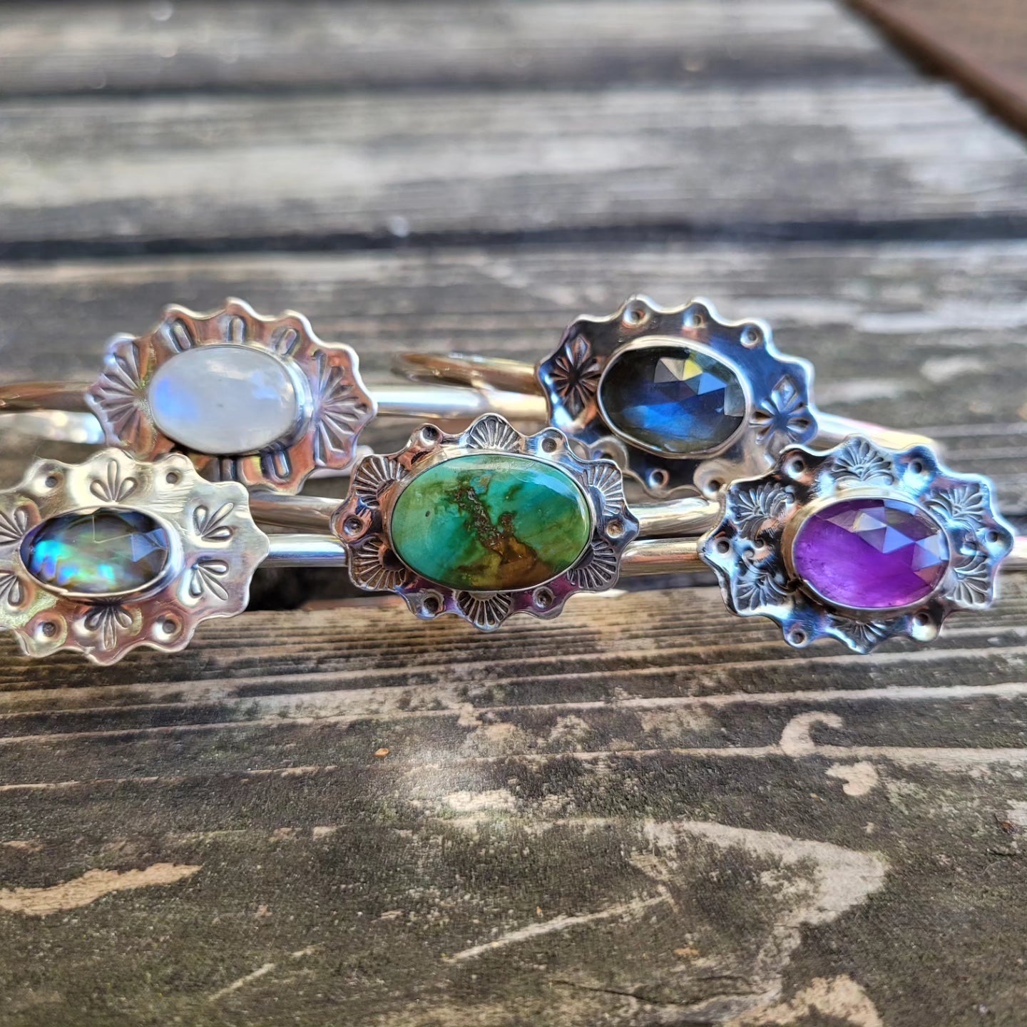 Moonstone cuff