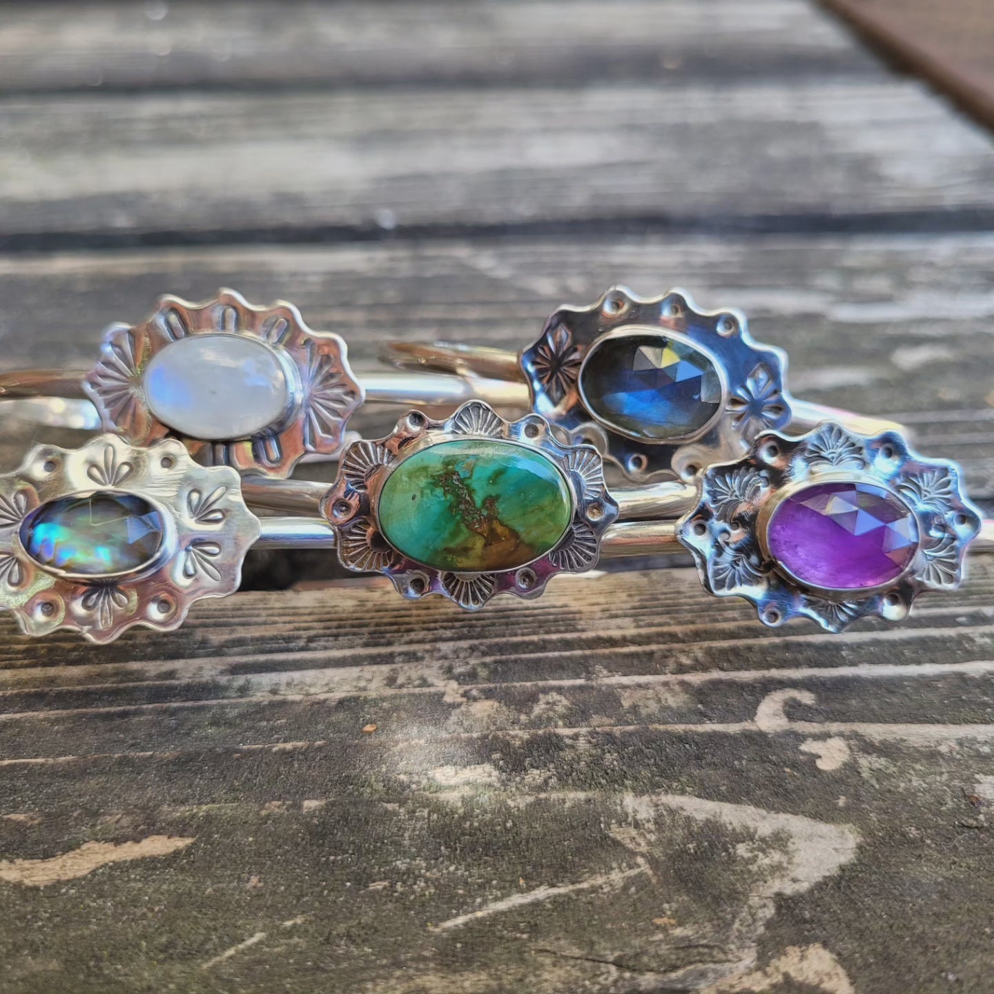 Labradorite cuff