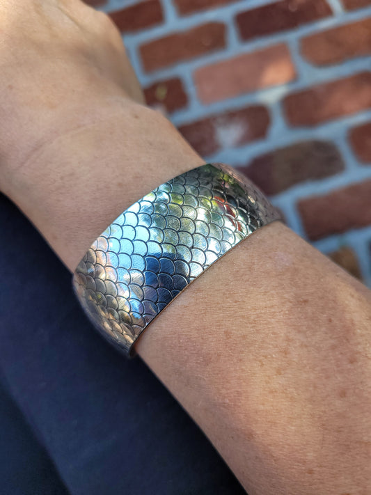 Mermaid cuff bracelet.