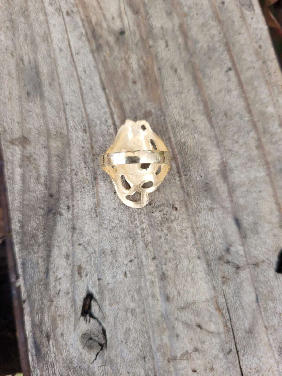 Art nouveau goddess ring.