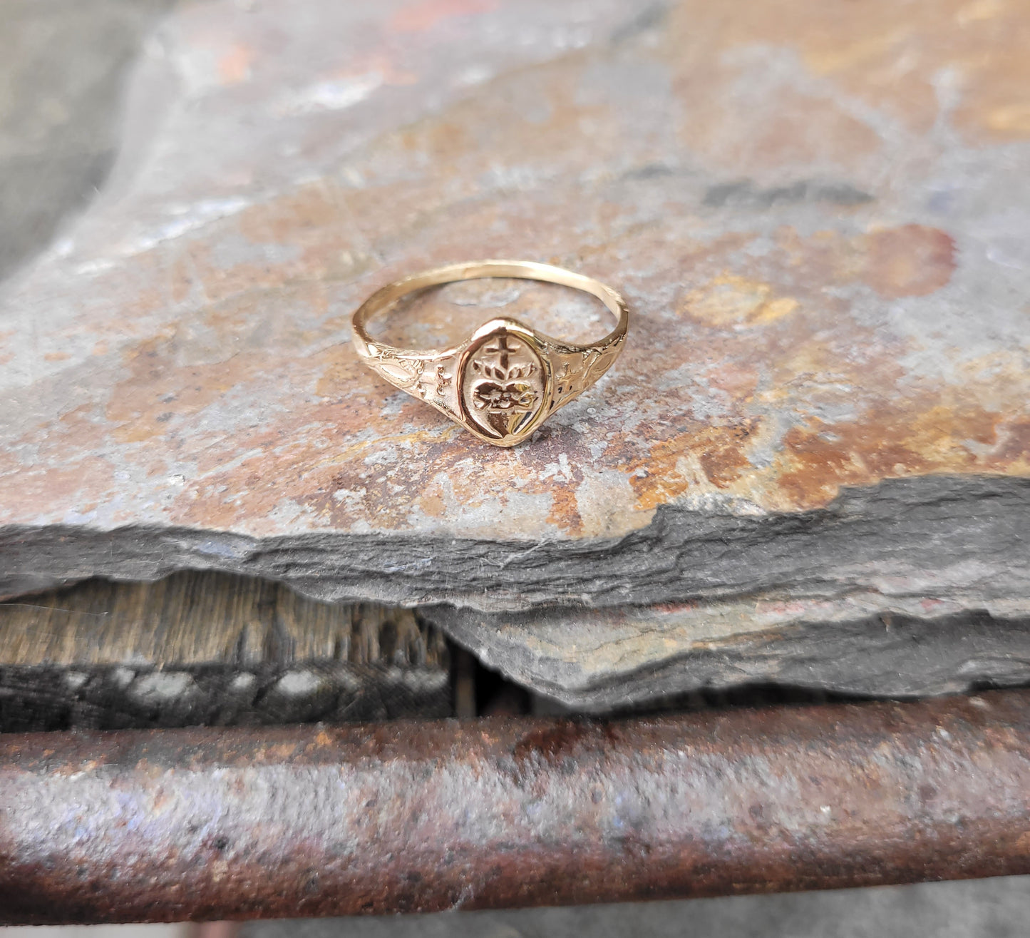 Sacred heart ring