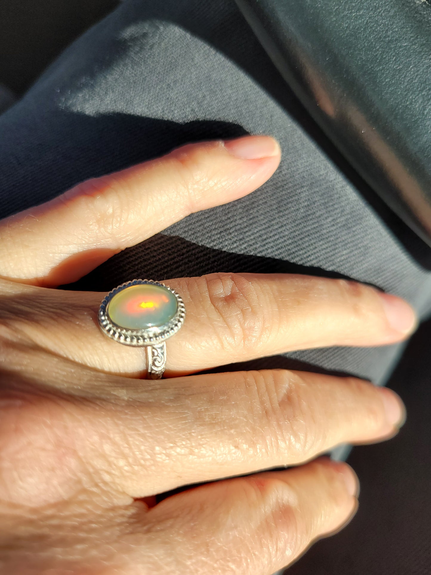 Jelly opal ring