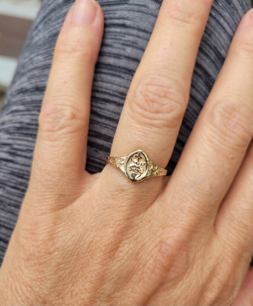 Sacred heart ring