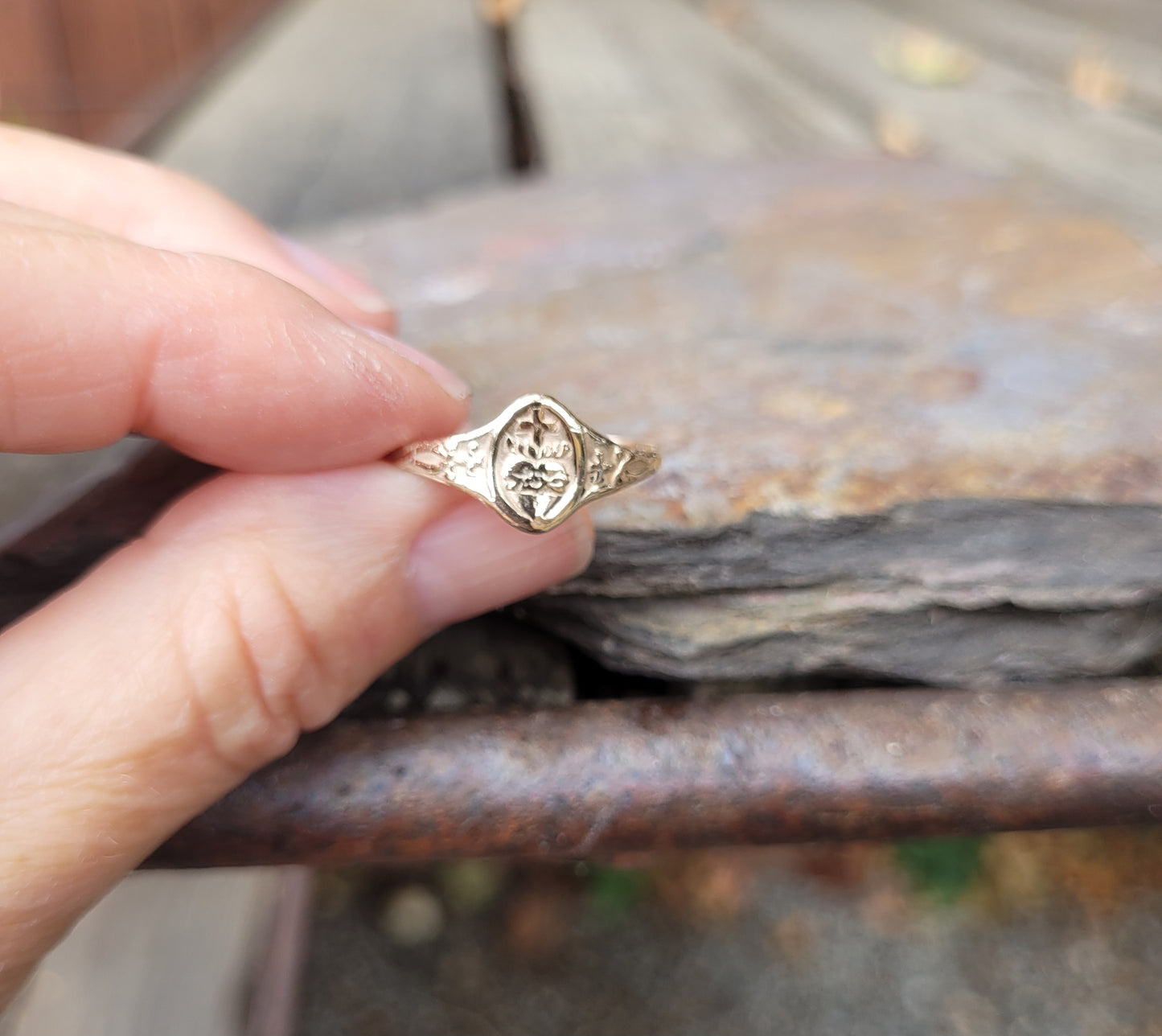Sacred heart ring